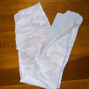 Lululemon Athletica White Camouflage Leggings